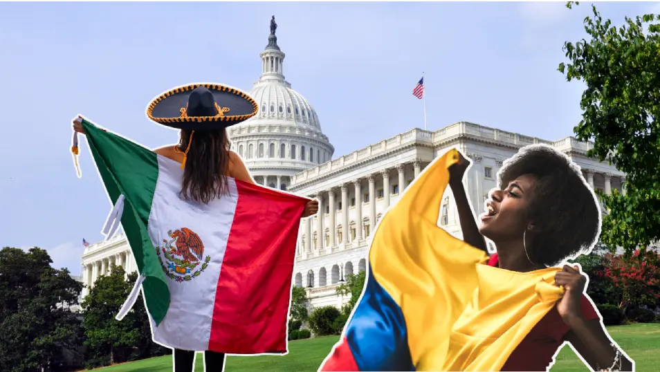 emigrar a Estados Unidos desde Colombia y México