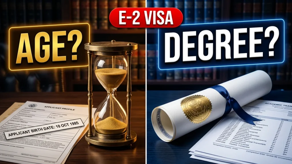 Age and education for E-2 visa: does age or a degree matter? Amerigo Legal Group